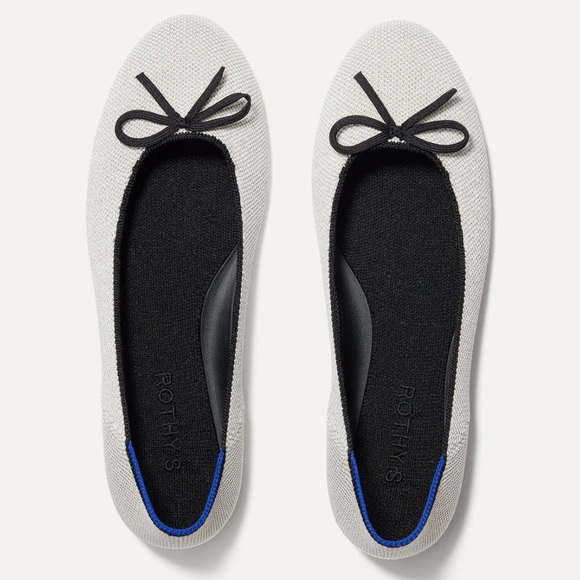 Rothy’s The Ballet Flat in diamond metallic size 10.5 - Picture 1 of 12